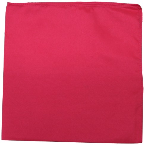 Daily Basic 12 Pack Solid 100% Cotton 22 In X 22 In Bandanas Hot Pink :  Target