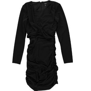 GUESS Womens Ruched Cut Out Mini Dress - 1 of 2