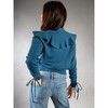 Jess by Meiko Women's Lightweight Flouncy Tie Cardigan - 3 of 4