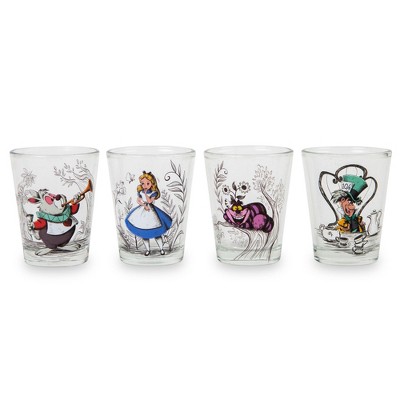 Silver Buffalo Disney Princess Portraits 2-ounce Mini Shot Glasses