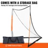 VEVOR Lacrosse Goal, 6' x 6' Lacrosse Net, Portable Lacrosse Goal with Carry Bag, Fiberglass Rod Backyard Lacrosse Training Equipment - 3 of 4