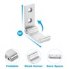 Unique Bargains Aluminum Alloy Round-Headed Folding Coat Hooks - 4 of 4