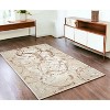 HomeRoots 4' X 6' Beige and Gold Abstract Area Rug - 2 of 4