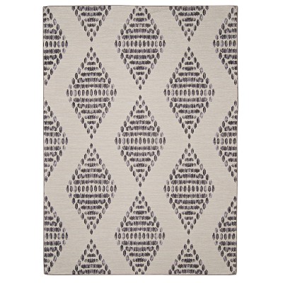 2'x3' Maldon Washable Outdoor Rug Ivory/Blue - Linon