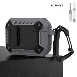HTUTWOO AirPods Pro 3 Case, Full Drop Protector Cover with Carabiner and Cleaning Kit for Men Women - 1 of 4