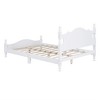 Full/Queen Size Wood House Bed, Easy Assembly, Platform Bed, No Box Spring Needed, Wooden Slat Mattress Foundation, White_Full Size - 3 of 4