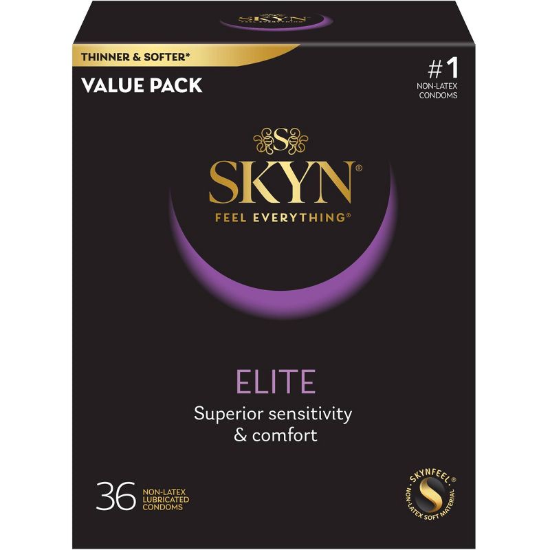 SKYN Elite Non-Latex Lubricated Condoms , 1 of 11