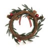 Transpac Artificial 17.72 in. Multicolor Christmas Truck and Checkered Ribbon Wreath - 3 of 4