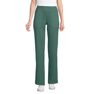 Lands' End Women's Active Hi Impact High Rise Straight Leg Pants - 1 of 4