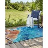 Unique Loom    Outdoor Coastal Ariel Area Rug - 3 of 4