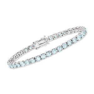 Ross-Simons 9.00 ct. t.w. Sky Blue Topaz Tennis Bracelet in Sterling Silver - 1 of 4