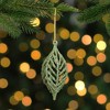 Northlight 6.5" Green 3-D Glittered Iron Wire Finial Christmas Ornament - 2 of 3