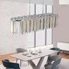 BAOURE 39.4 in Transparent  Modern Crystal chandelier Luxury Home Decor Light Fixture for Livining Room Dining Room - 4 of 4