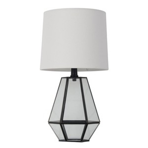 Glass Terrarium Accent Lamp Table Lamp Black (Lamp Only) - Threshold