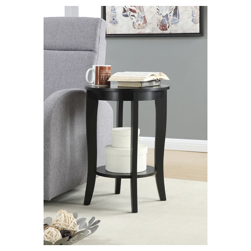 American Heritage Round End Table - Convenience Concepts, 4 of 5