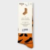 Men's Special Thanks Halloween Orange Bats Crew Socks - 6-12 - 2 of 3