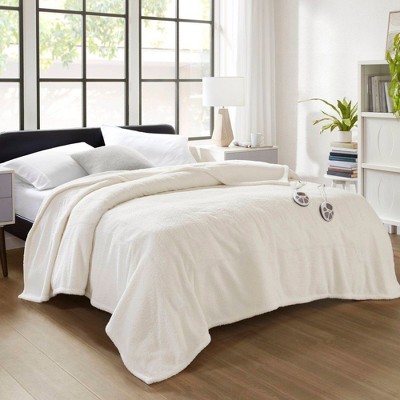 NicBex Luxury Faux Feathersoft Heated Blanket,Soft Bedding Blanket with 10 Heat Settings & Auto Shut-Off for Bedroom(4 sizes,5 colors)
