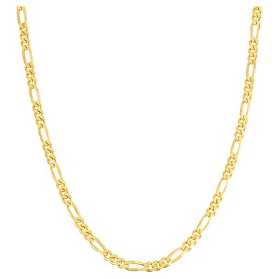 Men's Crucible Stainless Steel Polished Figaro Chain Necklace (6.9mm)