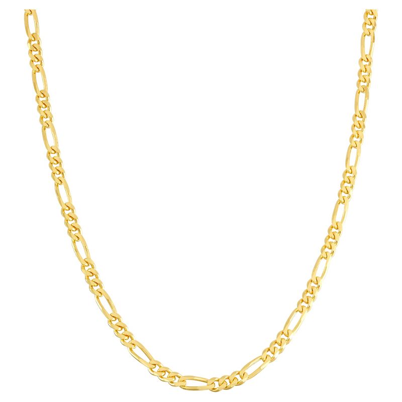 Tiara Sterling Silver Figaro Chain Necklace, 1 of 2