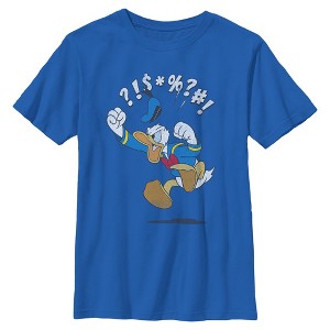 Boys Mickey & Friends Donald Duck Angry Jump T Shirt - 1 of 4
