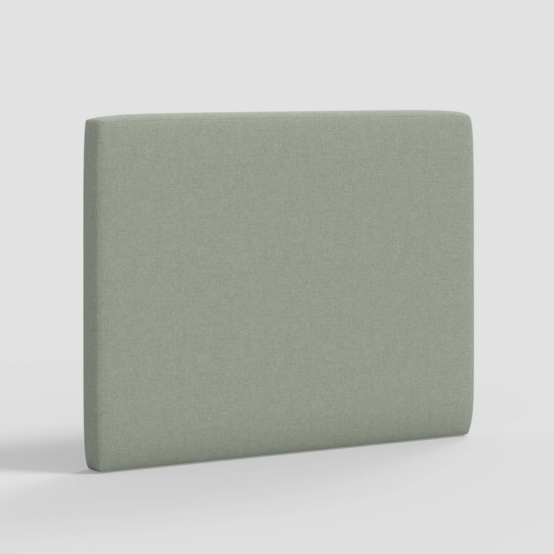 Twin Lia Square Stick-on-the-Wall Dorm Headboard Textured Linen Seafoam - Threshold™