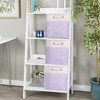 Vtec Trading Purple Patchwork Storage Basket Cube - 3 of 3
