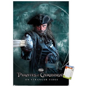 Trends International Disney Pirates of the Caribbean: On Stranger Tides - Black Beard Unframed Wall Poster Prints - 1 of 4