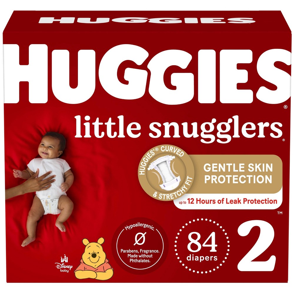 Huggies Little Snugglers Diapers Super Pack - Size 2 (84ct)