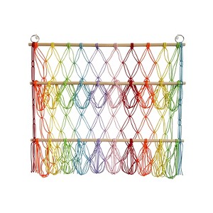 Stuffed Toy Holder, 3-Layer Versatile Plush Toy Holder, Bohemian Style Vertical Toy Storage Organizer, Stable Plush Toy Holder for Nursery Playroom - 1 of 4