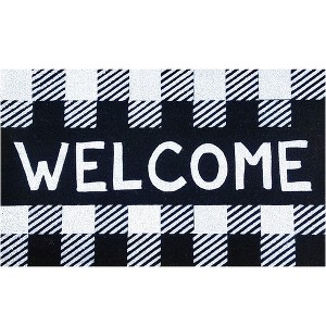 Briarwood Lane Everyday Coir Doormat 48x30 Checkered Welcome Large Coir Doormat - 1 of 3