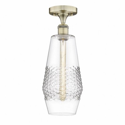 Windham - 1 Light Flush Mount In Industrial Style-16.75 Inches Tall and 7 Inches Wide