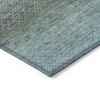 Teal Blue And Brown Geometric Washable Indoor Outdoor Area Rug - 4 of 4