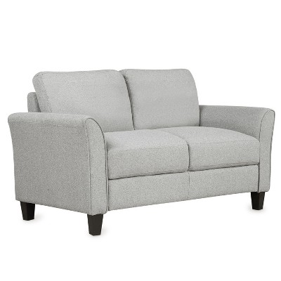NicBex 53.7 Inch Loveseat Sofa with Soft Cushion Modern 2 Seater Couch with 2 Pillows for Living Room,Apartment