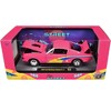 1966 Ford Mustang Fastback 2+2 Pink with Blue and Yellow Stripes "Pro Street" Limited Ed 1/24 Die Cast Model Car by M2 Machines - 3 of 3
