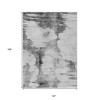 Gray Silver And Charcoal Abstract Washable Indoor Outdoor Area Rug - 3 of 4