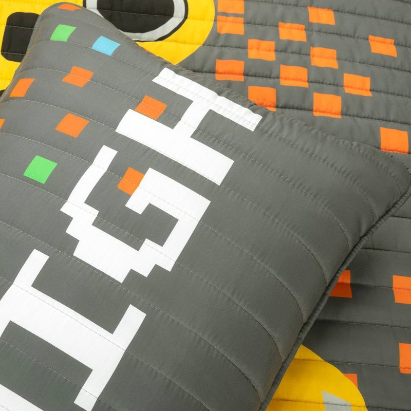Kids' Video Games Reversible Oversized Quilt Set - Lush Décor, 5 of 12
