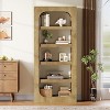 Tribesigns 5-Tier Tall Bookshelf, 70.8"Farmhouse Wooden Bookcase with Storage,  for Living Room, Home Office, Bedroom, Brown - 4 of 4