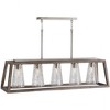 Capital Lighting Connor 5 - Light Island Pendant Light in  Black Wash/Matte Nickel - 4 of 4