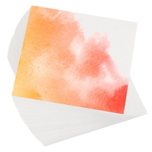 Unique Bargains Pure Cotton Water Coloring Paint Papers 100 Pcs White - 1 of 4
