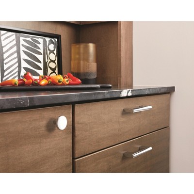 Versa 3-3/4 inch Polished Chrome Modern Cabinet Bar Pull