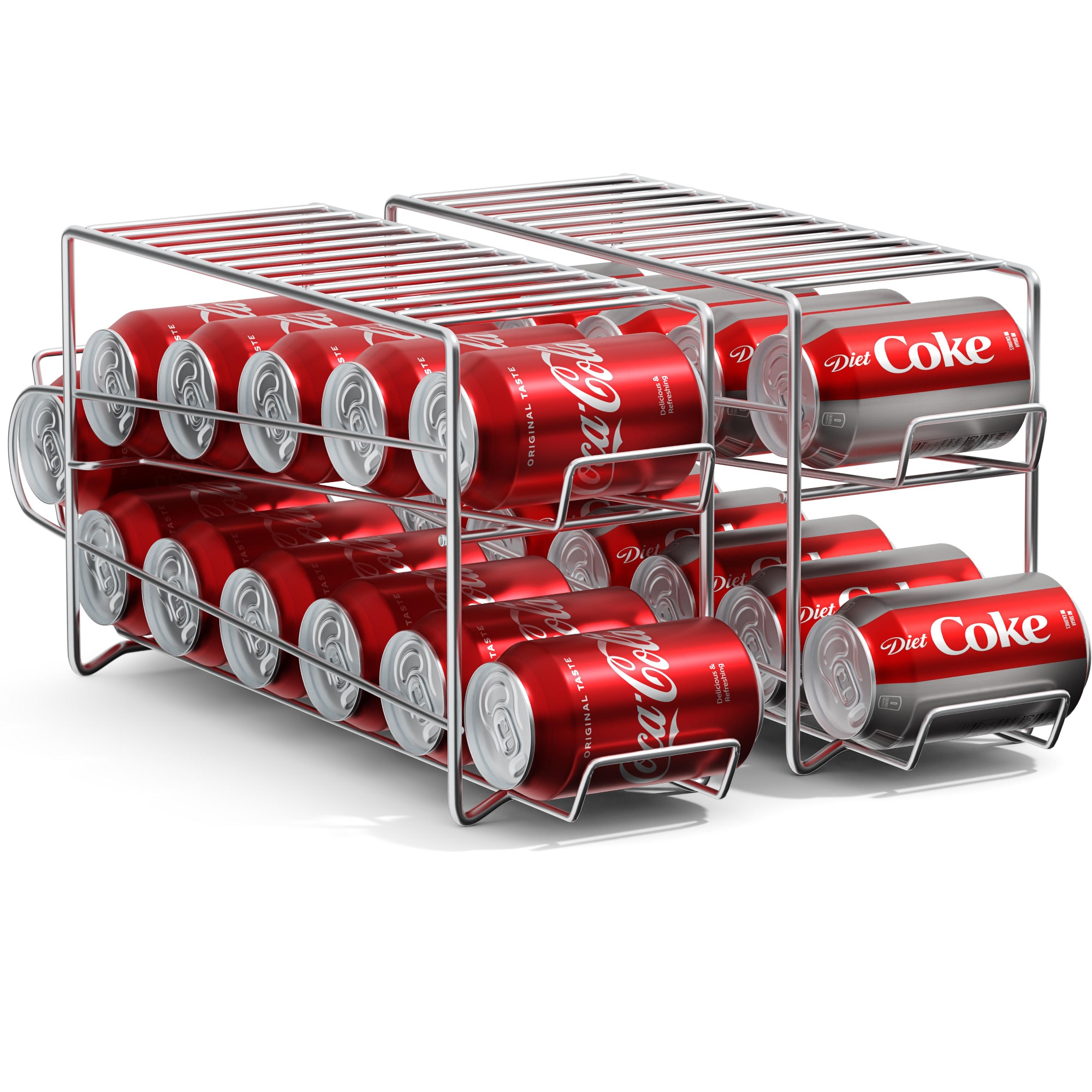 Sorbus 2 Pack Can Dispenser Rack - Holds 12 Standard Size 12oz Cans Each