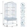 Perches and Ladders, Pet Products Parrot Playstand with Wheels, Removable Tray, Indoor Outdoor Playground for Birds, Black Hammertone Finish - 2 of 4