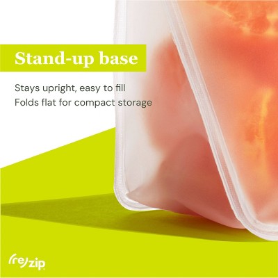 (re)zip Family Reusable Leakproof Food Storage Bags – Lunch & Snack Kit – 12pc