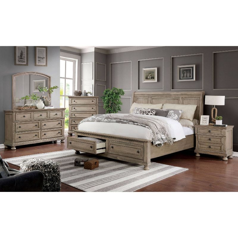 2pc Queen Earl Bedroom Set with Nightstand Gray - HOMES: Inside + Out, 5 of 11