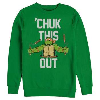 Men's Teenage Mutant Ninja Turtles Chuk This Out Michelangelo Sweatshirt