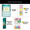 Global Printed Products Hardcover CY 2025 Fashion Planner - 5.5"x8" (Teal Gold Marble) - 2 of 4