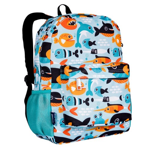 Wildkin 16 Inch Kids Elementary School and Travel Backpack Big Fish