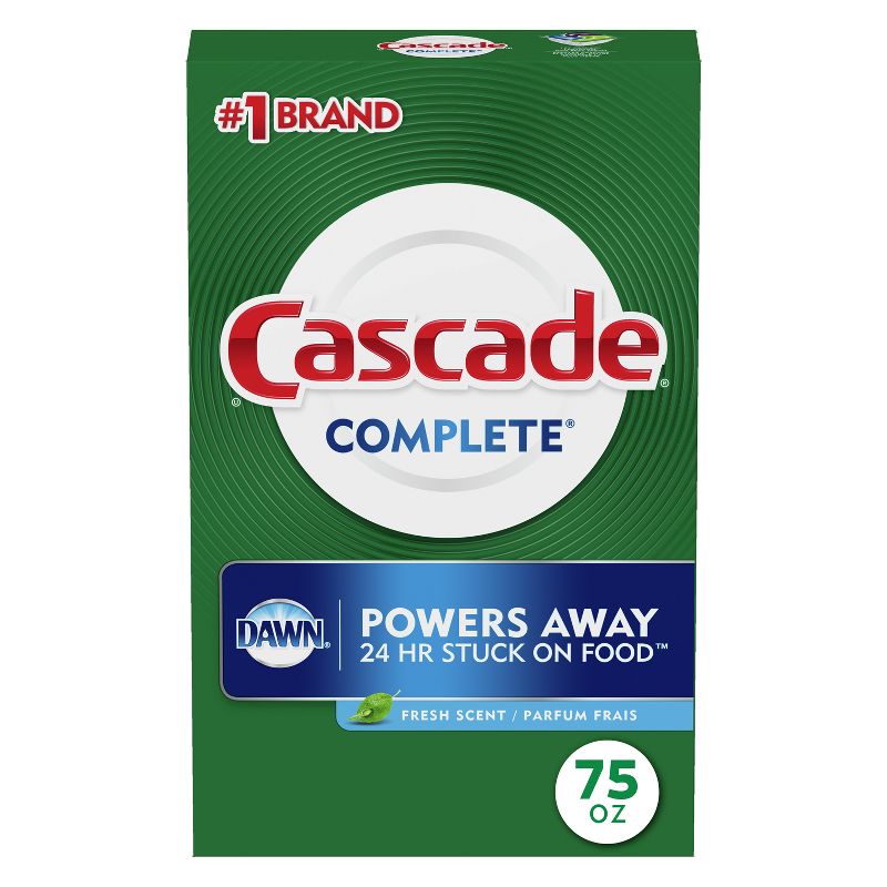 Cascade Fresh Scent Powder Dishwasher Detergent - 75oz, 1 of 11