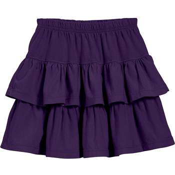 City Threads USA-Made Cotton Soft Girls Jersey Tiered Skirt