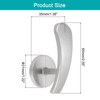Unique Bargains Aluminum Alloy Office Decorative Wall Mounted Curtain Holdback - 2 of 4
